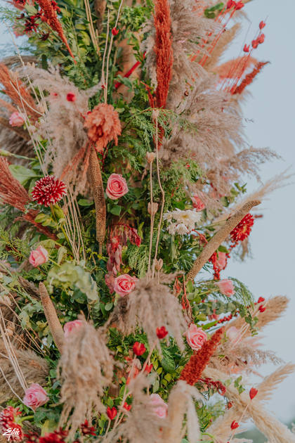 Floral detail — Anand Karaj decor — Alila Diwa Goa
